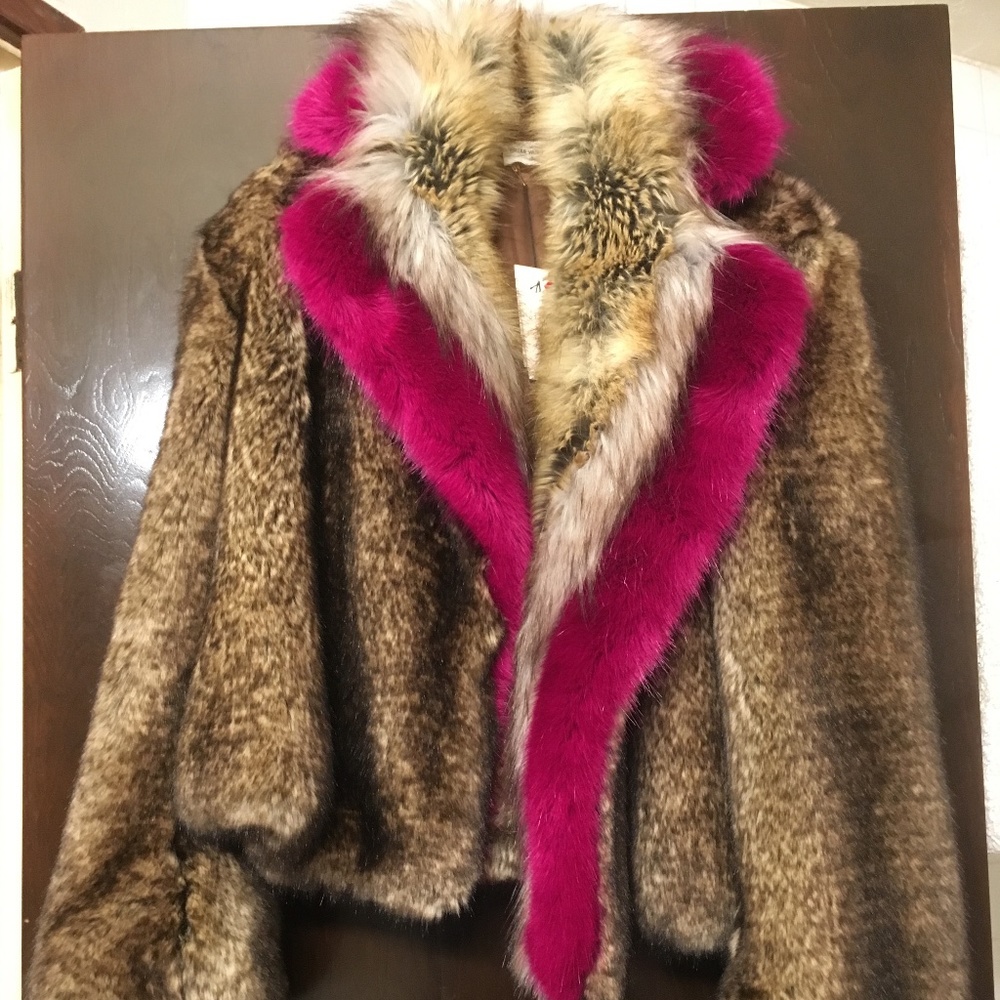 NWT Dries van noten faux fur coat